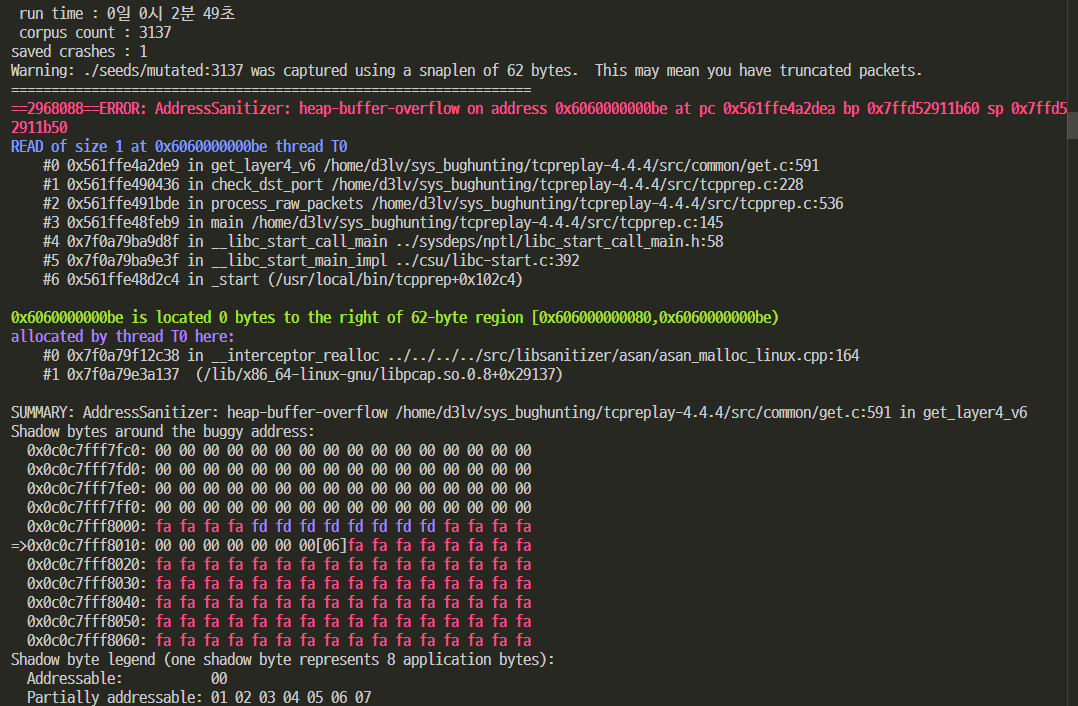 ASan crash report