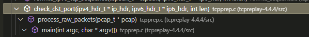 tcpprep call hierarchy